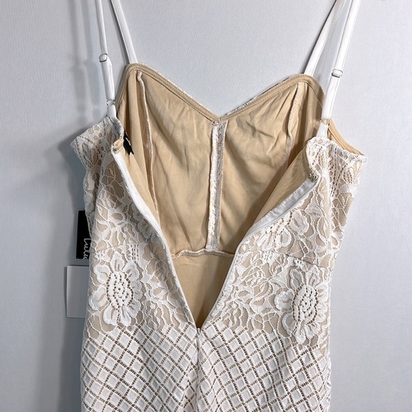 Lulus Heartfelt Thoughts White Lace Sleeveless Bodycon Midi Dress size XS NWT - Picture 8 of 10
